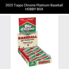 [New Unopened 1Box] 2025 Topps Chrome Platinum Baseball HOBBY BOX