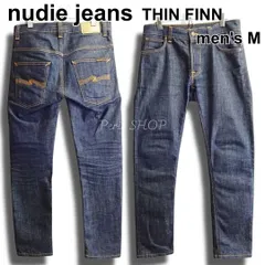 Nudie Jeans　ヌーディージーンズ　THIN FINN　W31（約80cm）　スキニースリム デニムパンツ　ストレッチ　濃紺　ジーンズ　メンズ