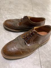 COLE HAAN ウィングチップ レザー スニーカー ブラウン 26.5 美品