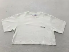 オフホワイト クロップド 半袖Tシャツ アイボリーホワイト S レディース 85サイズのサムネイル