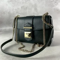 現行✨JIMMY CHOO ジミーチュウ　マリアンヌ　MARIANNE チェーンショルダーバッグ　ブラック　レザー クロスショルダー 斜め掛け クロスボディのサムネイル