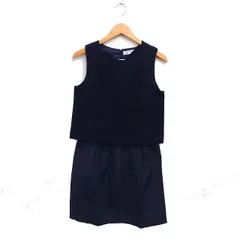 ビーミングバイビームス B:MING LIFE STORE by BEAMS アンサンブル ワンピース ツーピース ノースリーブ ひざ丈 無地 S ネイビー 紺 /FT2のサムネイル