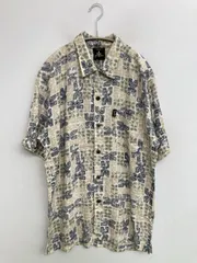 Local Motion シャツ/ブラウス M ベージュ 花柄・ボタニカル柄 その他総柄 ミドル丈 半袖 レギュラーカラー メンズのサムネイル