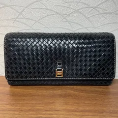 【美品】VACCHETTA イントレチャート 長財布 ブラック レザー 本革のサムネイル