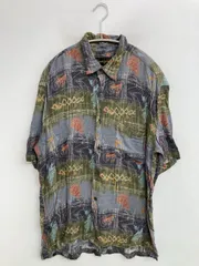 GIANNI VALENTINO ジャンニバレンチノ シャツ/ブラウス L リネン・麻 その他総柄 ミドル丈 半袖 レギュラーカラー メンズのサムネイル