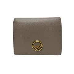 4073 FENDI フェンディ 折り財布 レザー コンパクトウォレット グレーのサムネイル
