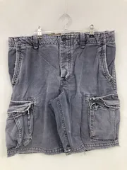 GAP ギャップ カーゴパンツ L グレー ハーフ・ひざ丈 コットン 無地 ワイド・ルーズ ストレート レギュラー メンズ