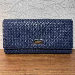 【極美品】VACCHETTA 長財布 イントレチャート ネイビー 本革 レザーのサムネイル