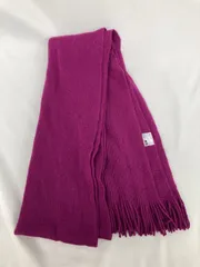 UNIQLO ユニクロ マフラー パープル 無地 フリンジ メンズ レディースのサムネイル