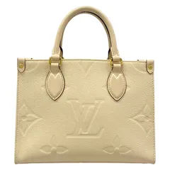 LOUIS VUITTON(ルイヴィトン) トートバッグ モノグラム・アンプラント オンザゴーPM M46569 クレーム レザー、牛革のサムネイル