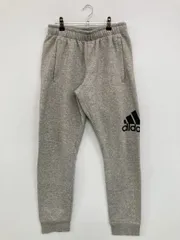 adidas アディダス スウェットパンツ L グレー 無地 ブランドロゴ スタンダード レギュラー ウエストゴム・紐 レディースのサムネイル