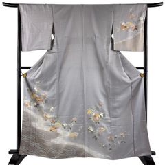 美品 夏物 駒絽の3本絽 附下げ・訪問着（正絹）仕立上り＜HH2398