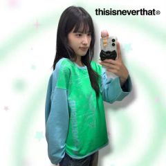 thisisneverthat クルーネック スウェット パープル M - メルカリ