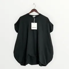 【未使用・タグ付き】ENFOLD エンフォルド SCALLOP WIDE 変形 スカラップ ワイド Tシャツ ブラック 38のサムネイル