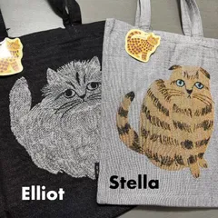 トートバッグ｜【松尾ミユキ】 Tote bag Cat Matsuo Miyuki 【日本製】のサムネイル