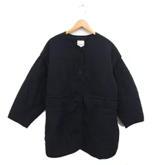 レプシィム ローリーズファーム LEPSIM LOWRYS FARM キルティング ジャケット ビッグシルエット スリット 中綿 F 黒 ブラック /NT30のサムネイル