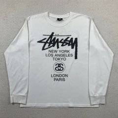 希少 レア STUSSY 35周年 ゲームシャツ 長袖 XL ロングTシャツ - メルカリ
