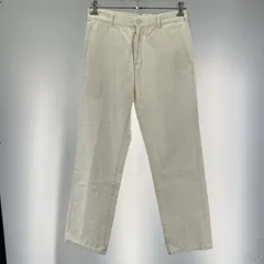 【中古】COMME des GARCONS ワイドフィットチノパン サイズW31相当 ホワイト ※バックポケットボタン欠品[19]のサムネイル