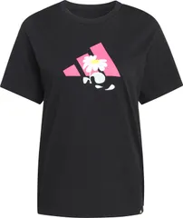 アディダス adidas ソフト サイド グラフィック半袖 T シャツ 2 L4152 KA5096 ブラック