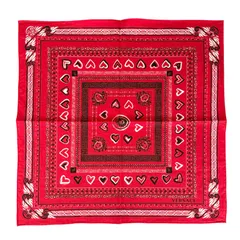 【新着】Versace シルク レッド スカーフのサムネイル