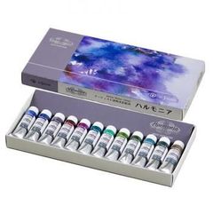 クサカベ ハルモニア 透明水彩絵具2種類セット 合計24色 - メルカリ