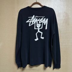 STUSSY ステューシー Venus 女神 ビッグロンT メキシコ製 XL 黒 - メルカリ