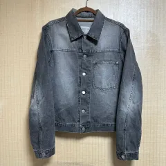 90s Helmut Lang ヘルムート・ラング 1st Generation ブラックデニム ジャケット サイズ48のサムネイル
