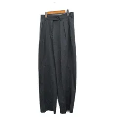 ナチュラルビューティーベーシック NATURAL BEAUTY BASIC スラックス パンツ センタープレス シンプル M チャコールグレー /KT18のサムネイル
