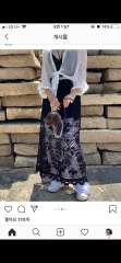 ブラック レース ロング スカートのサムネイル