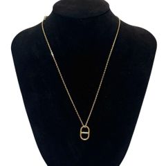HERMES エルメス オーマイヨン ネックレス シェーヌダンクル ゴールド 