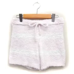 ジェラートピケ gelato pique ルームウェア ショートパンツ ボーダー もこもこ ドローストリング ストレッチ F ピンク /NT4