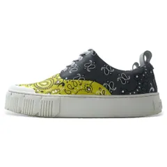 PIERRE HARDY オリースニーカー 23cm イエロー グレー バンダナ柄 レザー GREY-YELLOW BANDANA ポルトガル製のサムネイル