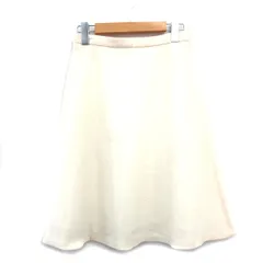 エムズセレクト m’s select フレア スカート ロング ウール シンプル 36 アイボリー 白 /KT7のサムネイル