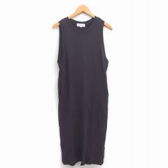 Arpege story 美シルエットニットワンピース ロング丈 ベルト付き