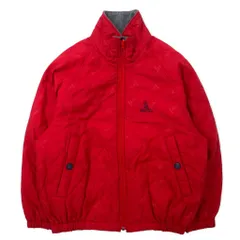 nautica 90年代 インサレーション ジャケット M レッド ナイロン 中綿 ロゴ総柄のサムネイル