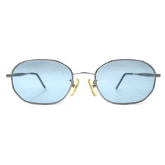 HUGO BOSS イタリア製 オーバル サングラス シルバー メタル カラーレンズ ブルー 4757 70 54◻︎19 145のサムネイル