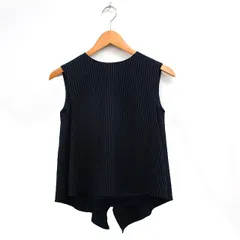 ダイアグラム Diagram カットソー Tシャツ ノースリーブ ストライプ ネイビー 紺 /KT15のサムネイル