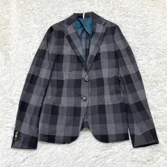 m's braque テーラードジャケット ブラックチェック 38のサムネイル