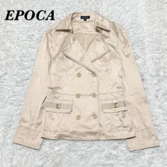 【美品】EPOCA ミドル丈 トレンチジャケット 40 ベージュのサムネイル