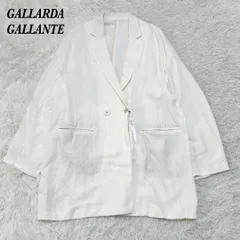 GALLARDA GALANTE 麻 オーバーサイズダブルジャケットオフホワイトのサムネイル