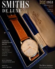 【美品・オリジナルBOX付】Smiths De Luxe｜1953年製｜ Smiths製造関連会社の記念時計｜17石 Cal.400｜英国製｜機械式時計のサムネイル