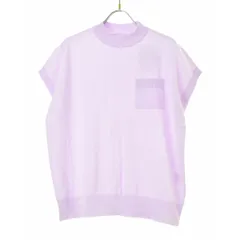 【coen】23SS 7635-637-0057 サラコハイネックフレンチスリーブサマーニットトップス半袖ニット