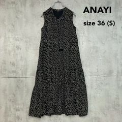 アナイ ANAYI ノースリーブ 花柄 ワンピース 36サイズ - メルカリ