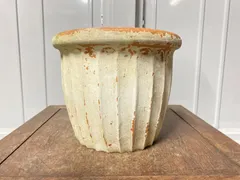 植木鉢　素焼き　白　テラコッタ　洋ラン　観葉植物　多肉植物　草花　花　雑木　盆栽　サボテン　寄せ植え　園芸　ガーデニング　陶器鉢のサムネイル