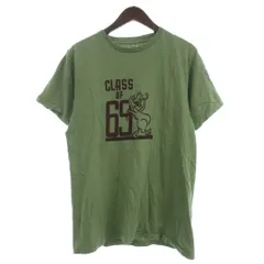 ダブルワークス DUBBLEWORKS Tシャツ カットソー 半袖 クルーネック プリント M 緑 グリーンのサムネイル