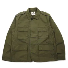 snow peak リップストップ ミリタリージャケット DWR Rip Stop Jacket M カーキ コットン 撥水加工 JK-19AU118のサムネイル