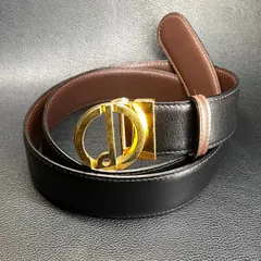 ダンヒル dunhill レザーベルト ブラック　ゴールドバックル　メンズ　　ビジネス　紳士　イタリアのサムネイル