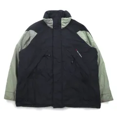 POLO JEANS Co. RALPH LAUREN 90年代 フード収納式 マウンテンパーカー L グリーン ブラック ナイロン リップストップのサムネイル