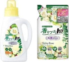 抗菌プラス Shiny 【まとめ買い】香りつづくトップ Rose シャイニーローズ 本体850g+詰替500g セットのサムネイル
