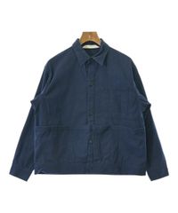 美品 URU ウル コットン ショート ジャケット ネイビー 日本製 M 